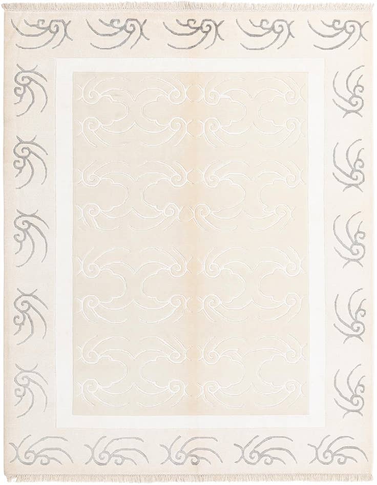 Detail image of 5' 7 x 7' 10 Hand Knotted Darya Wool Rug