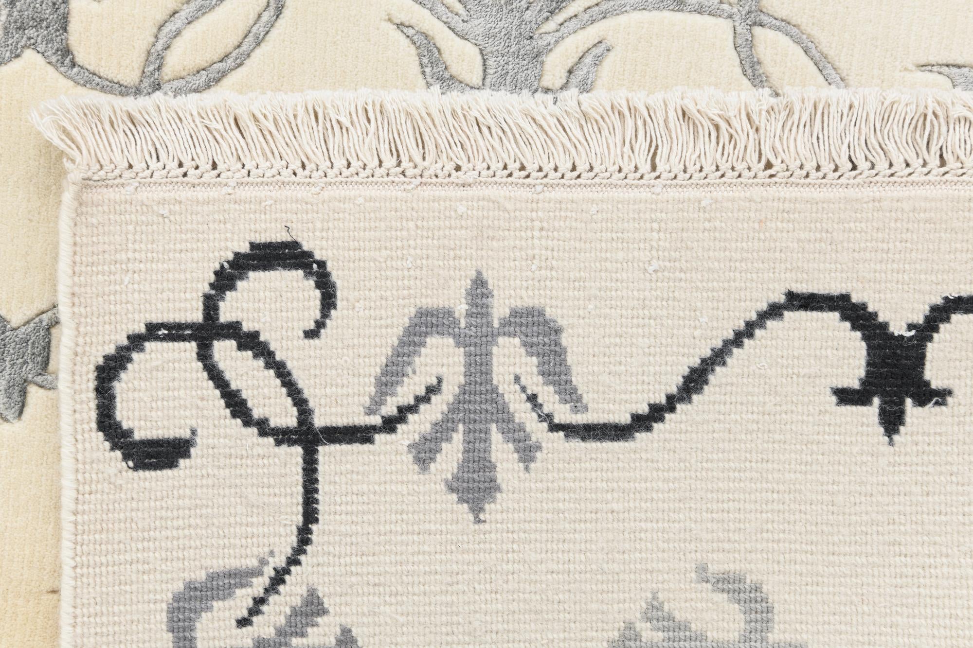 4' x 5' 11 Hand Knotted Darya Wool Rug