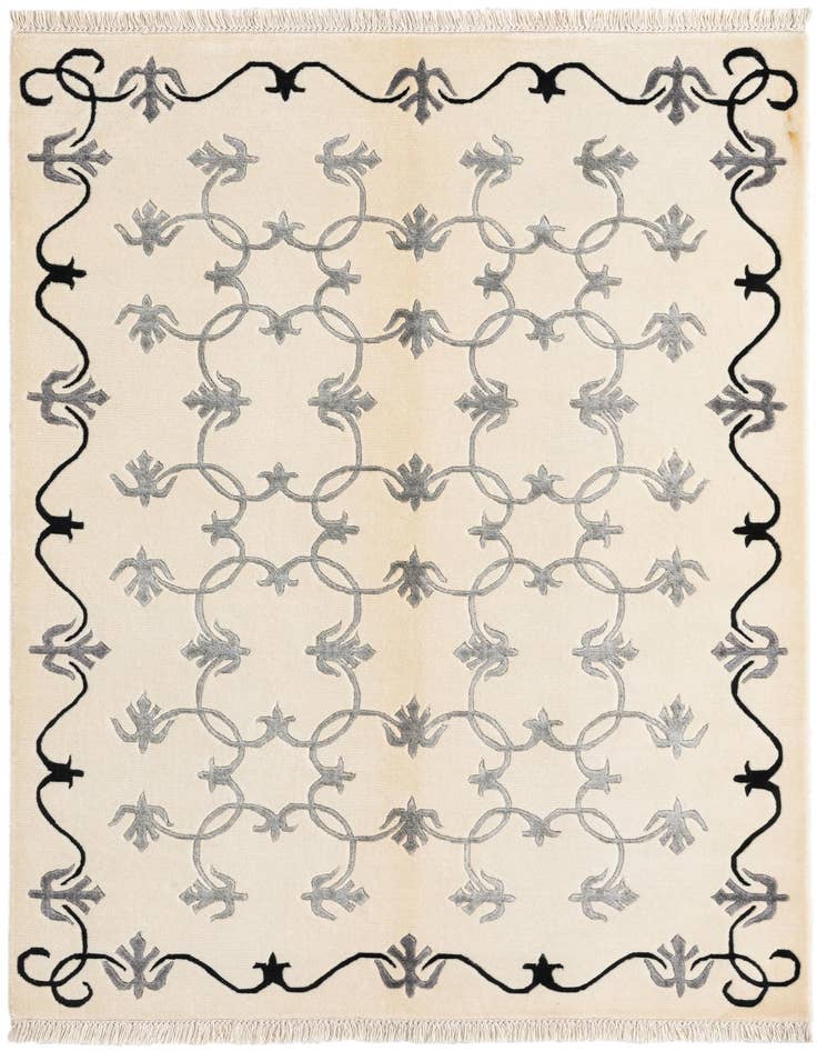 Detail image of 4' x 5' 11 Hand Knotted Darya Wool Rug