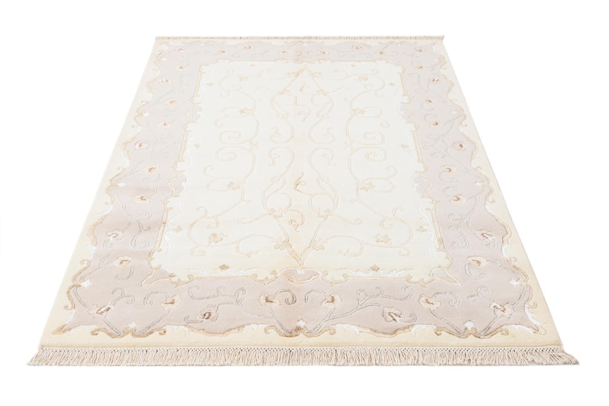 4' x 6' 1 Hand Knotted Darya Wool Rug