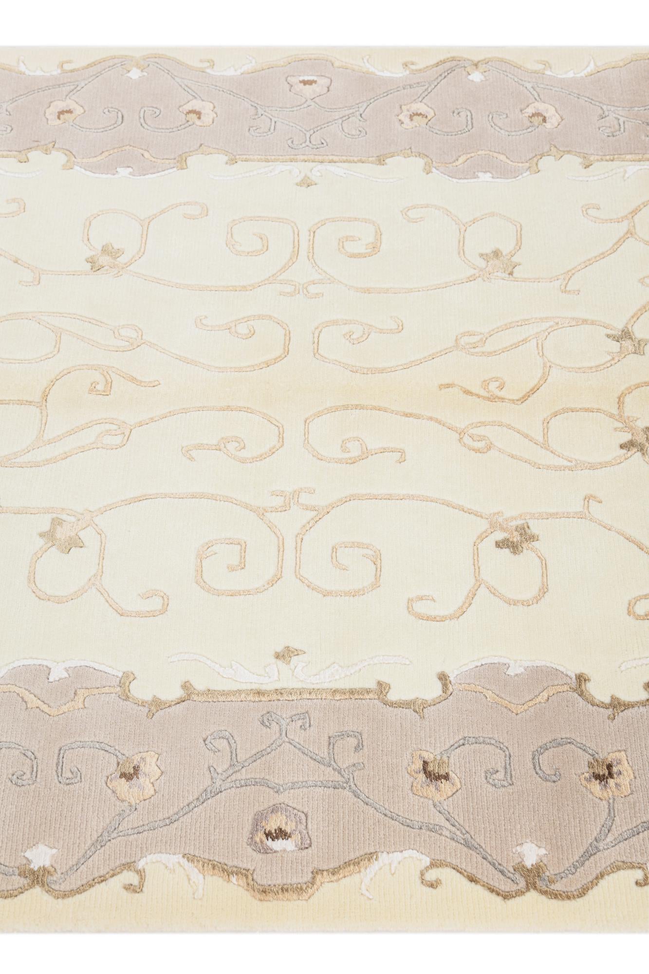 4' x 6' 1 Hand Knotted Darya Wool Rug