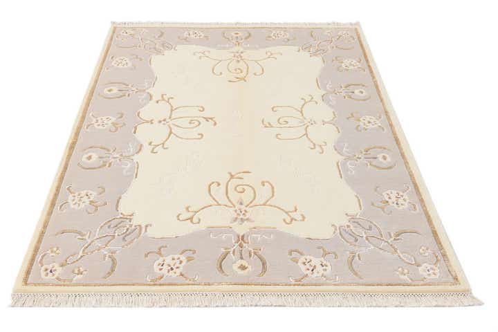 4' 2 x 5' 10 Hand Knotted Darya Wool Rug