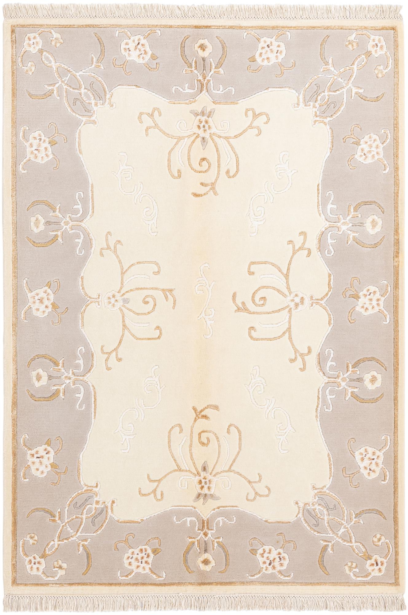4' 2 x 5' 10 Hand Knotted Darya Wool Rug
