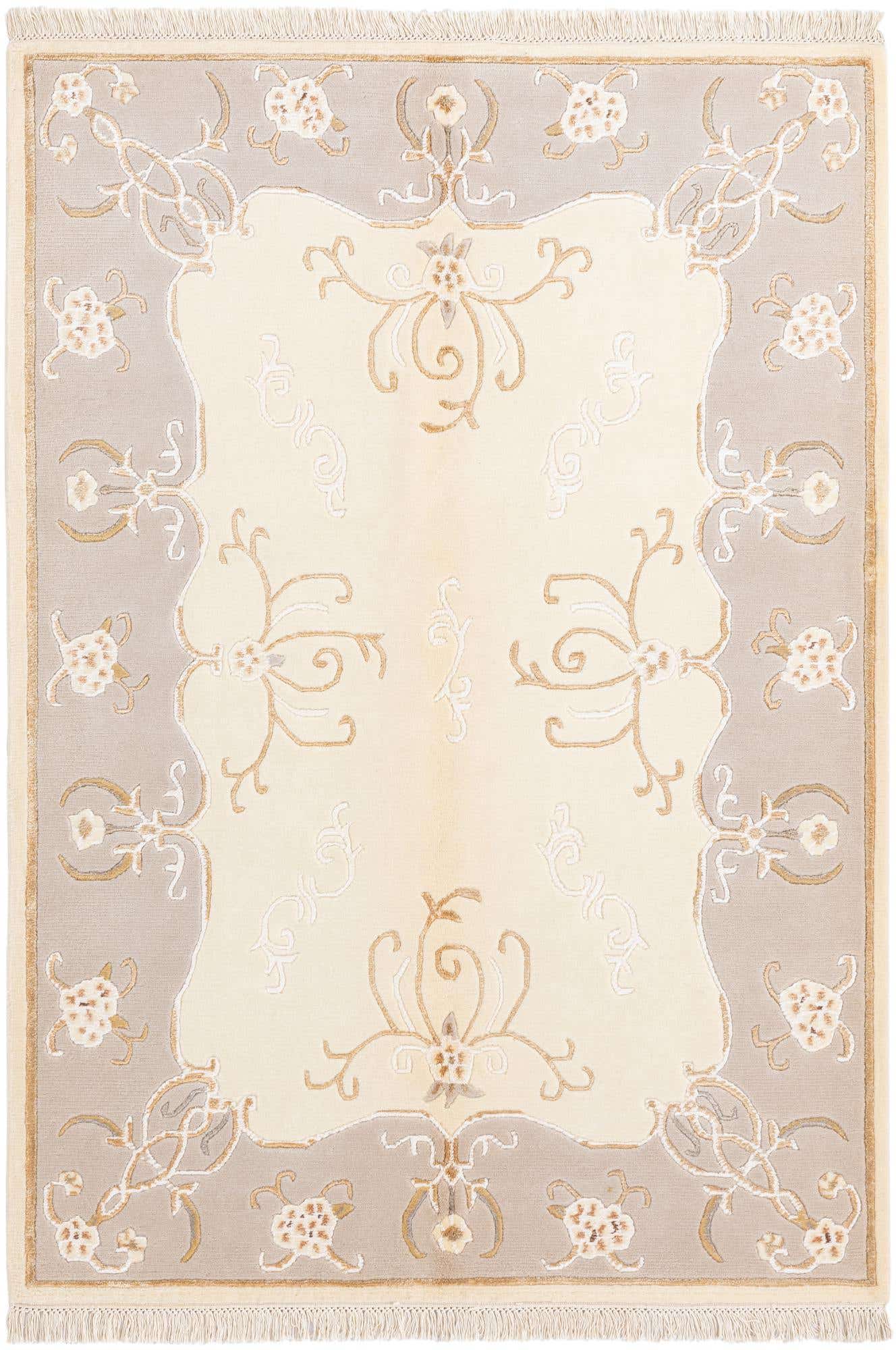 4' 2 x 5' 10 Hand Knotted Darya Wool Rug