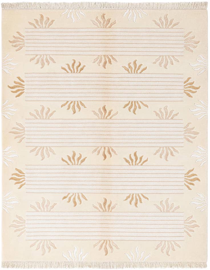 Detail image of 4' 1 x 6' Hand Knotted Darya Wool Rug