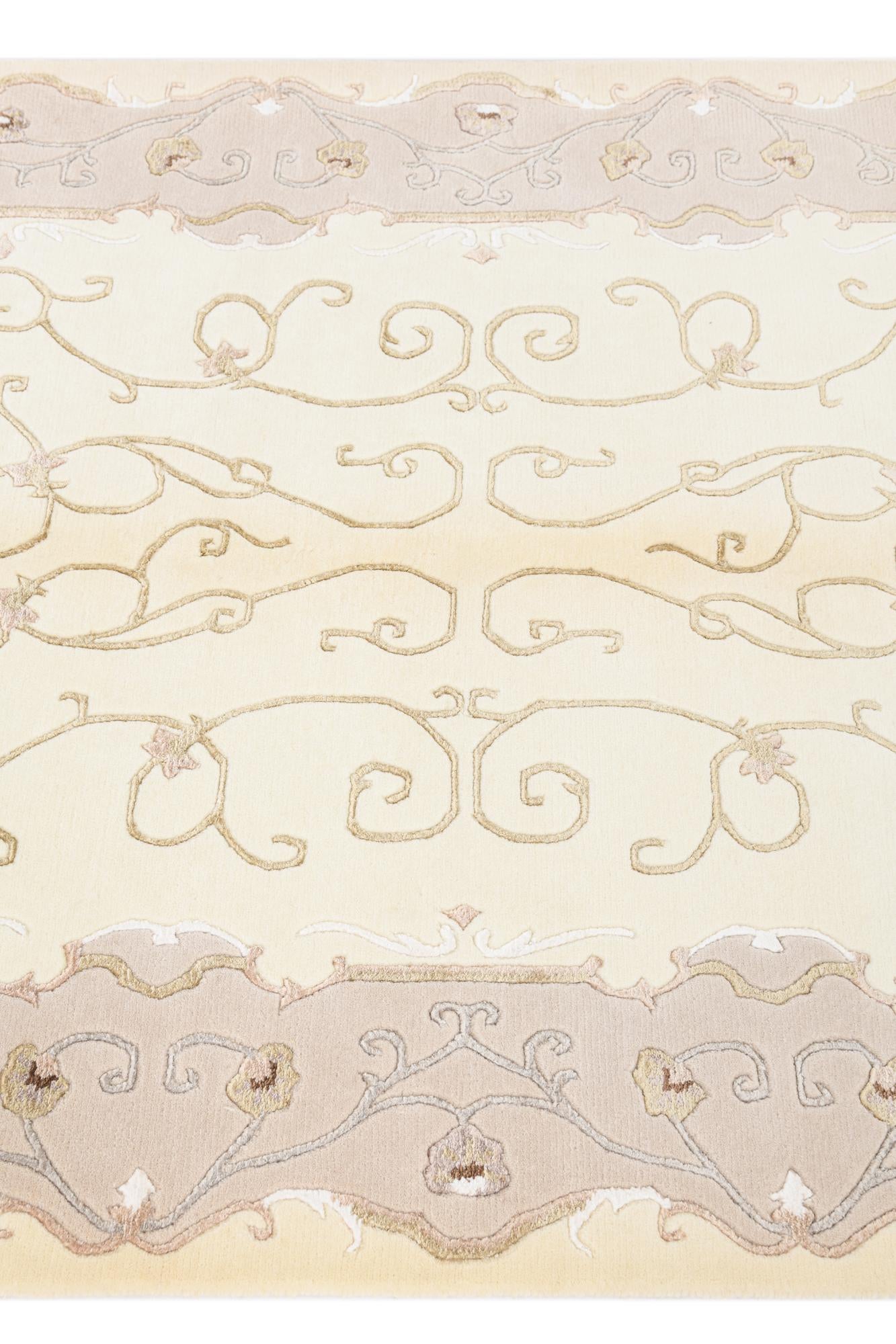 4' 2 x 5' 11 Hand Knotted Darya Wool Rug