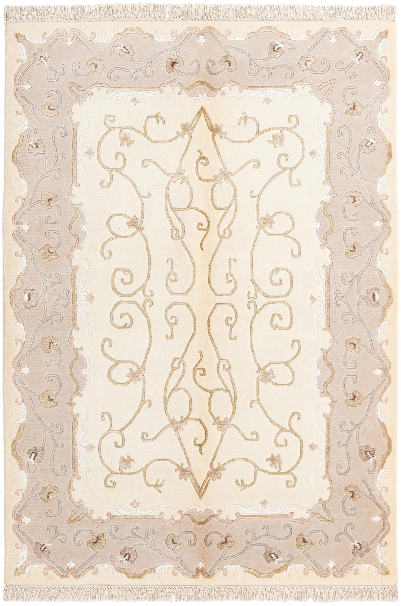 4' 2 x 5' 11 Hand Knotted Darya Wool Rug