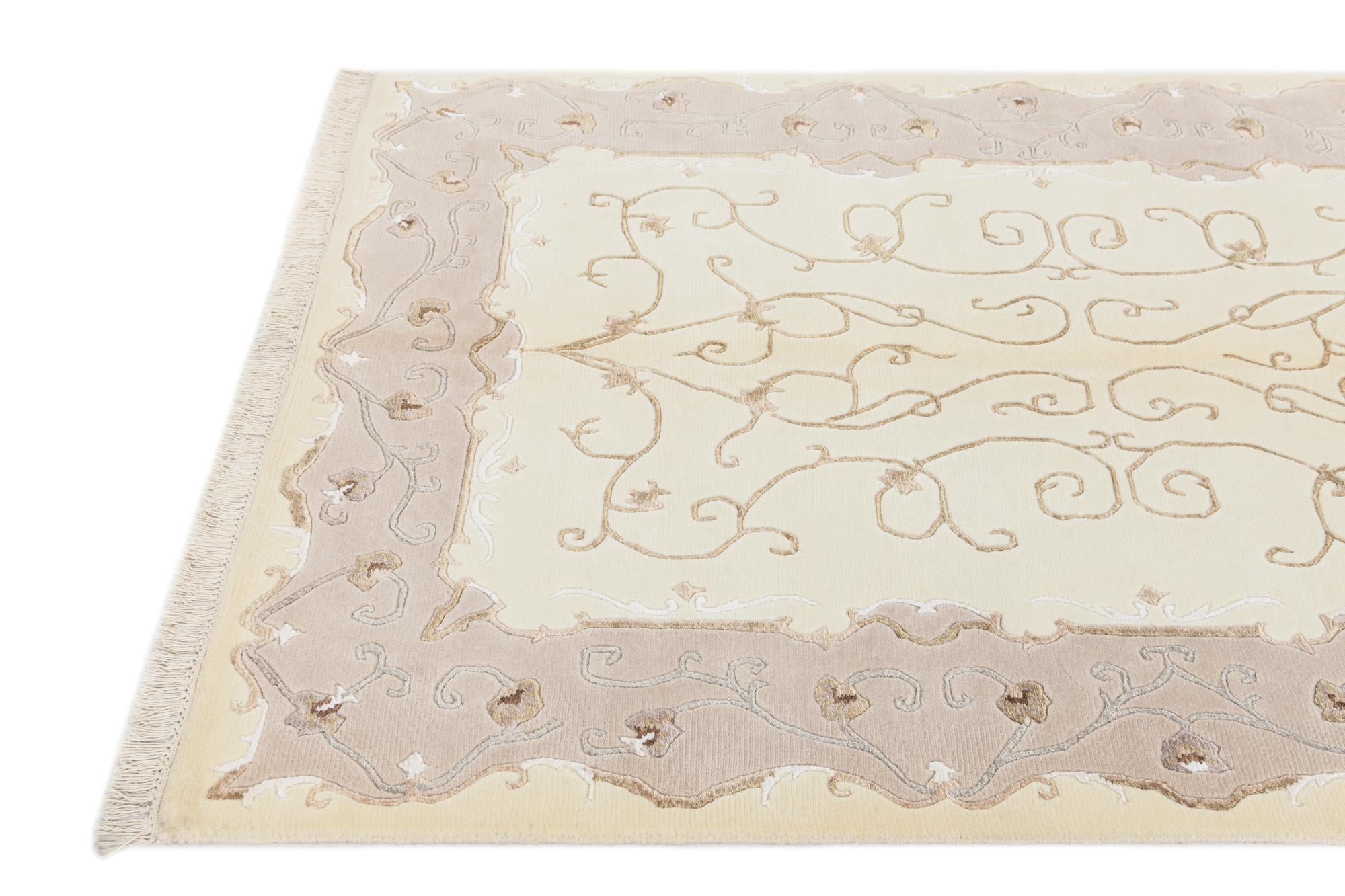 4' 1 x 5' 11 Hand Knotted Darya Wool Rug