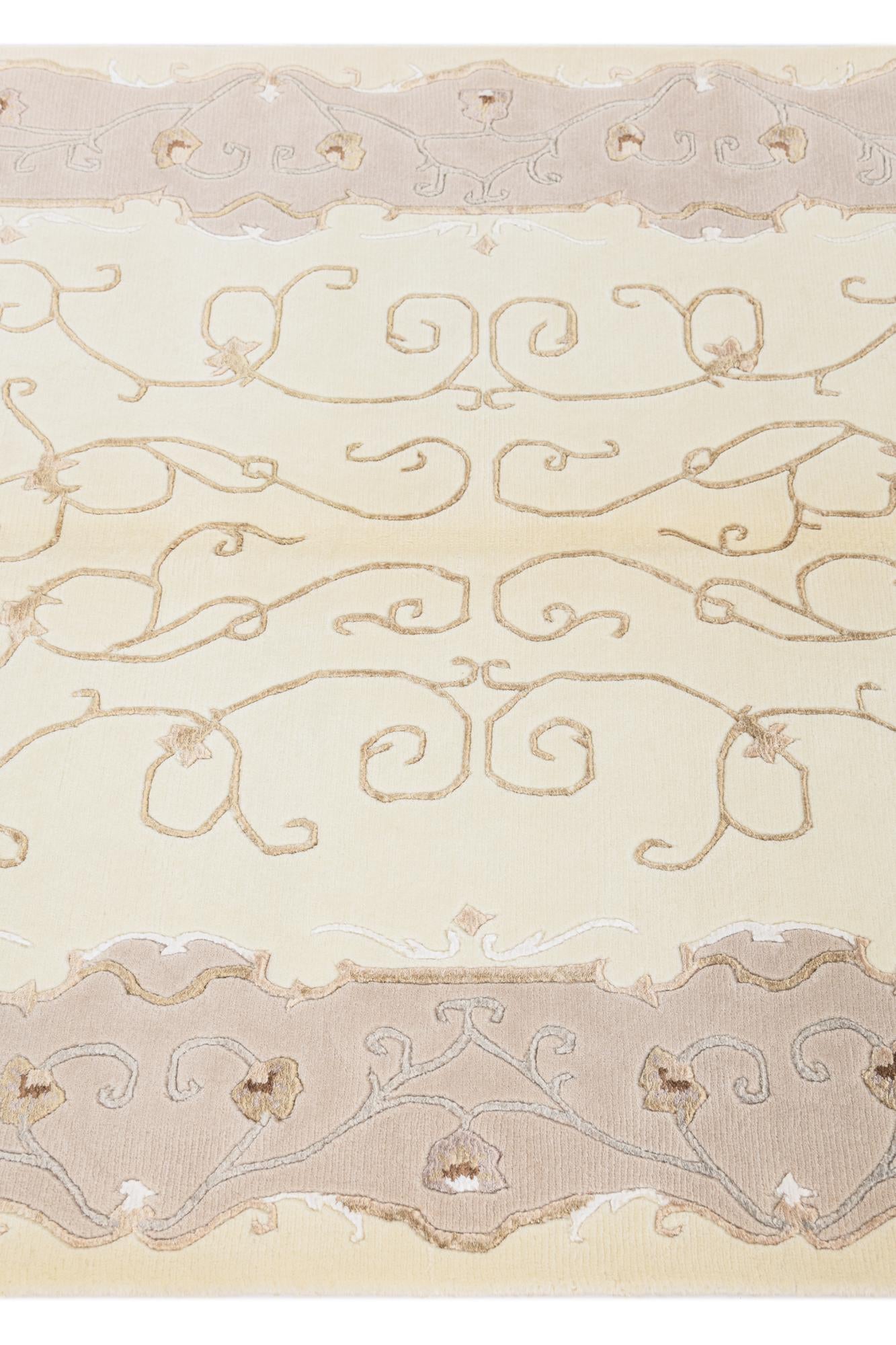 4' 1 x 5' 11 Hand Knotted Darya Wool Rug