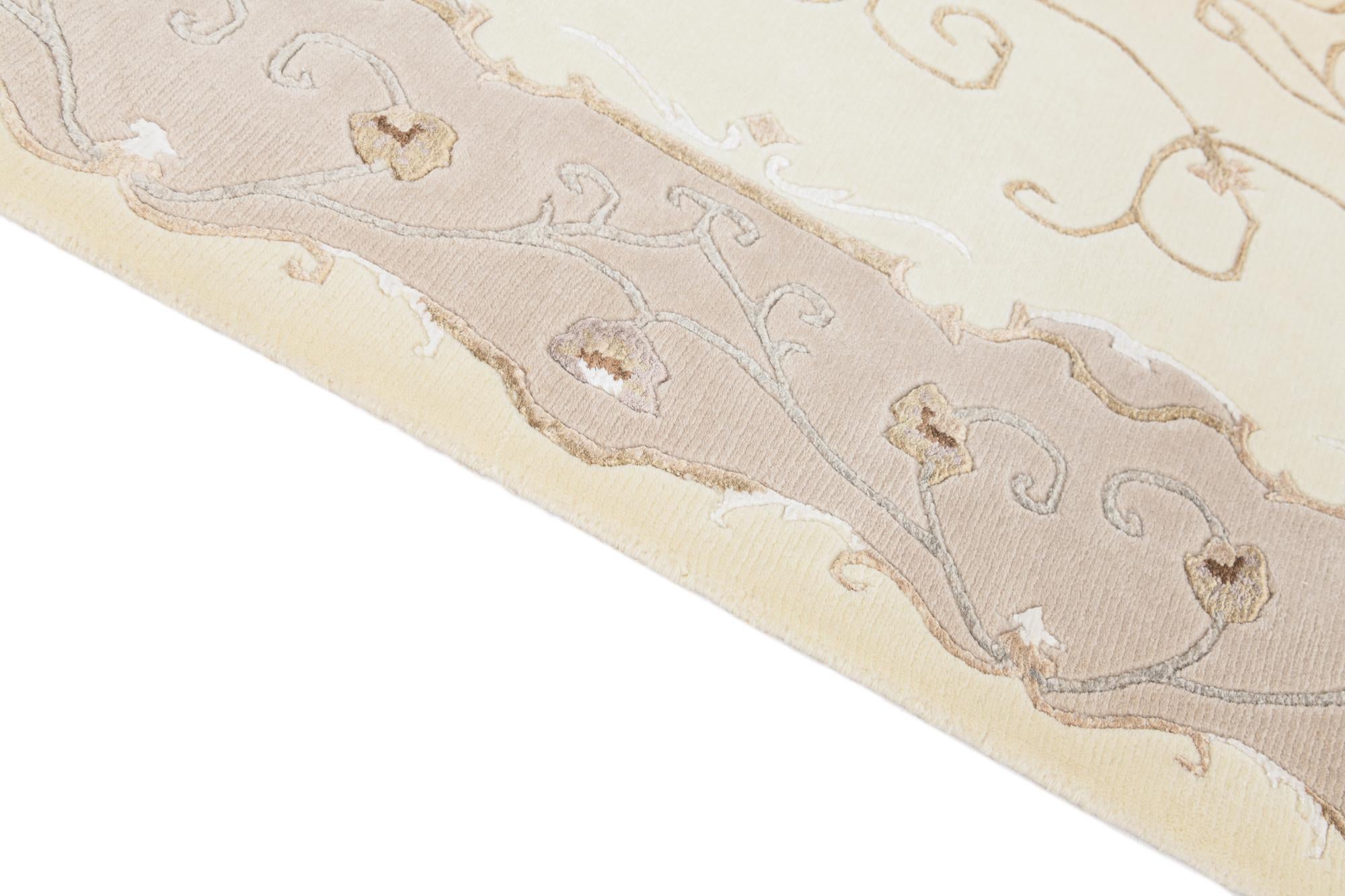 4' 1 x 5' 11 Hand Knotted Darya Wool Rug