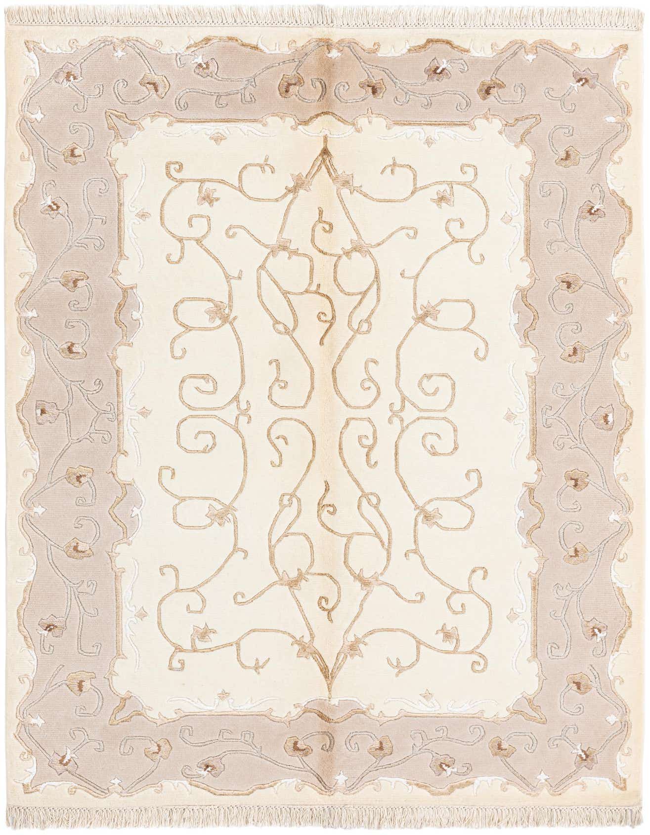 4' 1 x 5' 11 Hand Knotted Darya Wool Rug