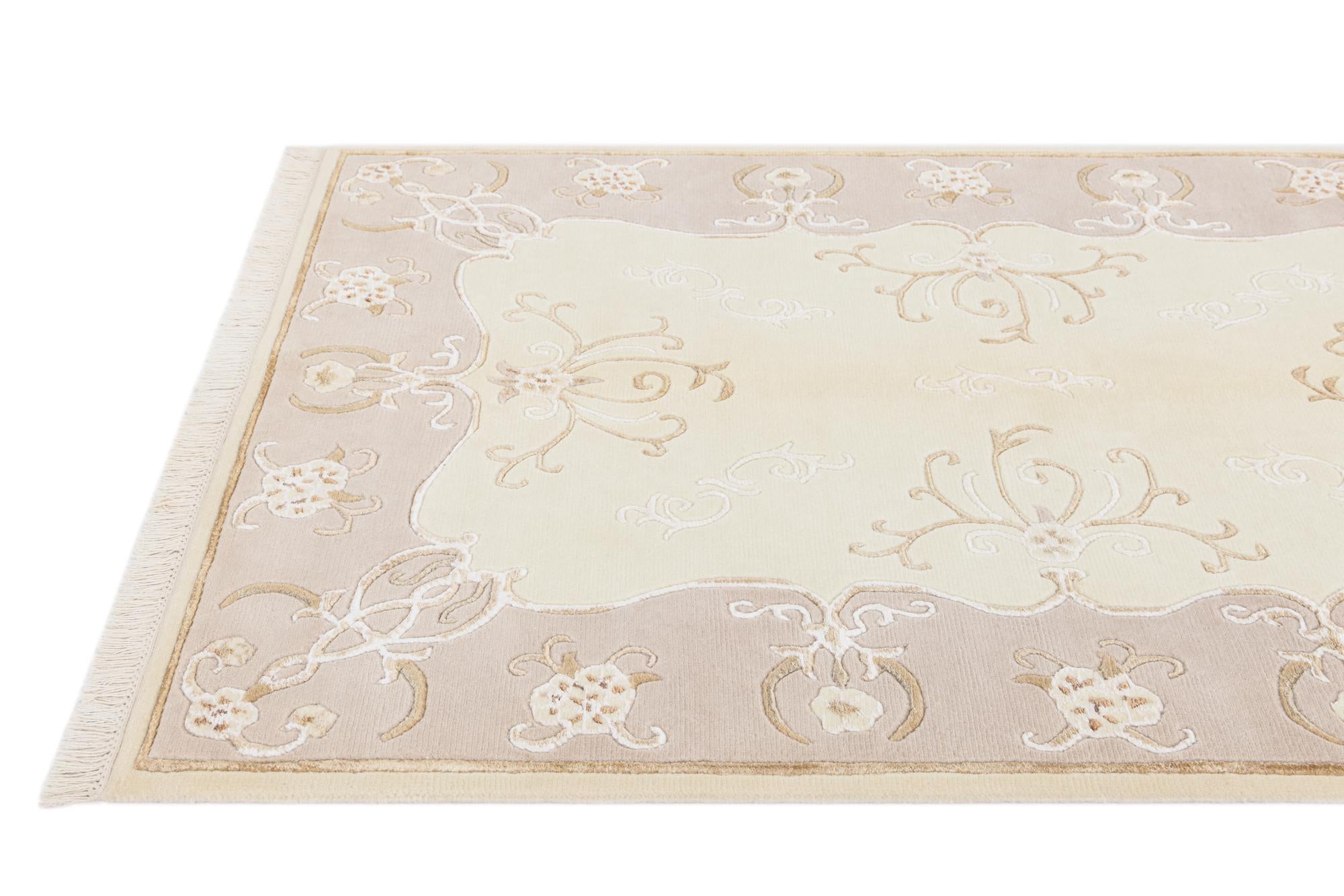 3' 11 x 5' 11 Hand Knotted Darya Wool Rug
