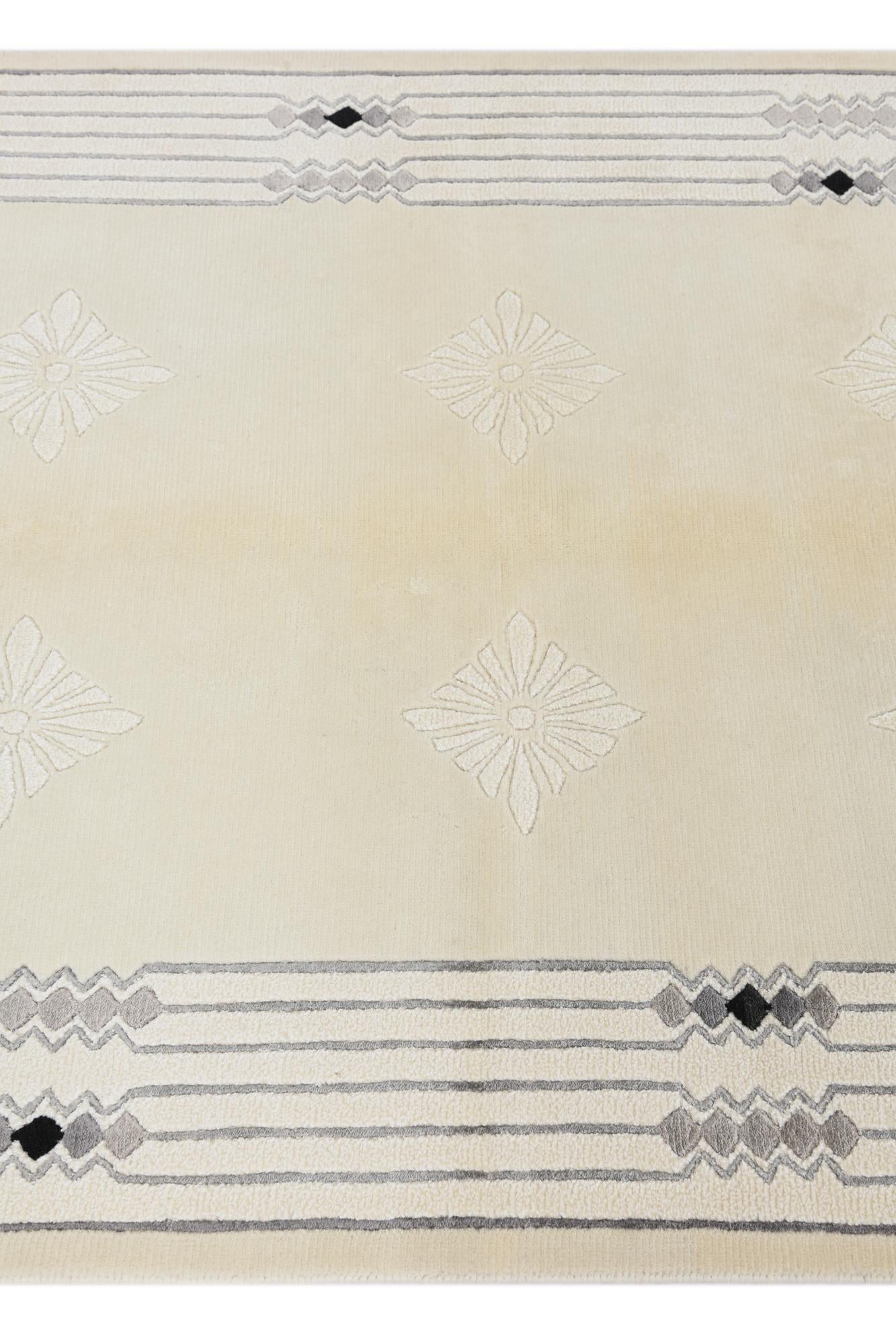 3' 11 x 5' 11 Hand Knotted Darya Wool Rug