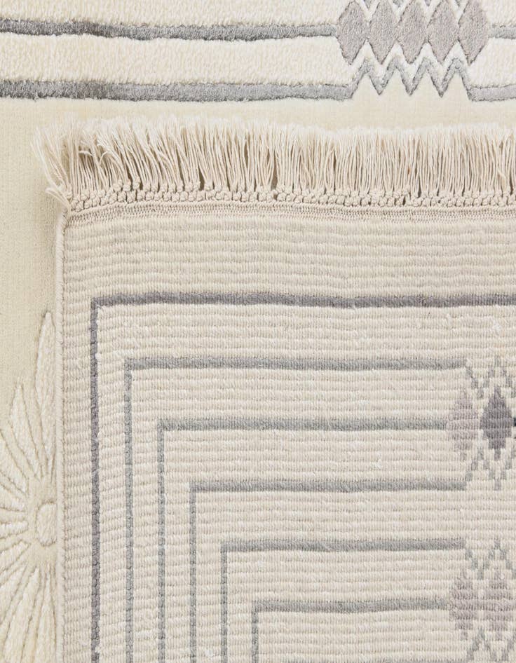 Detail image of 3' 11 x 5' 11  Hand Knotted Darya Wool Rug