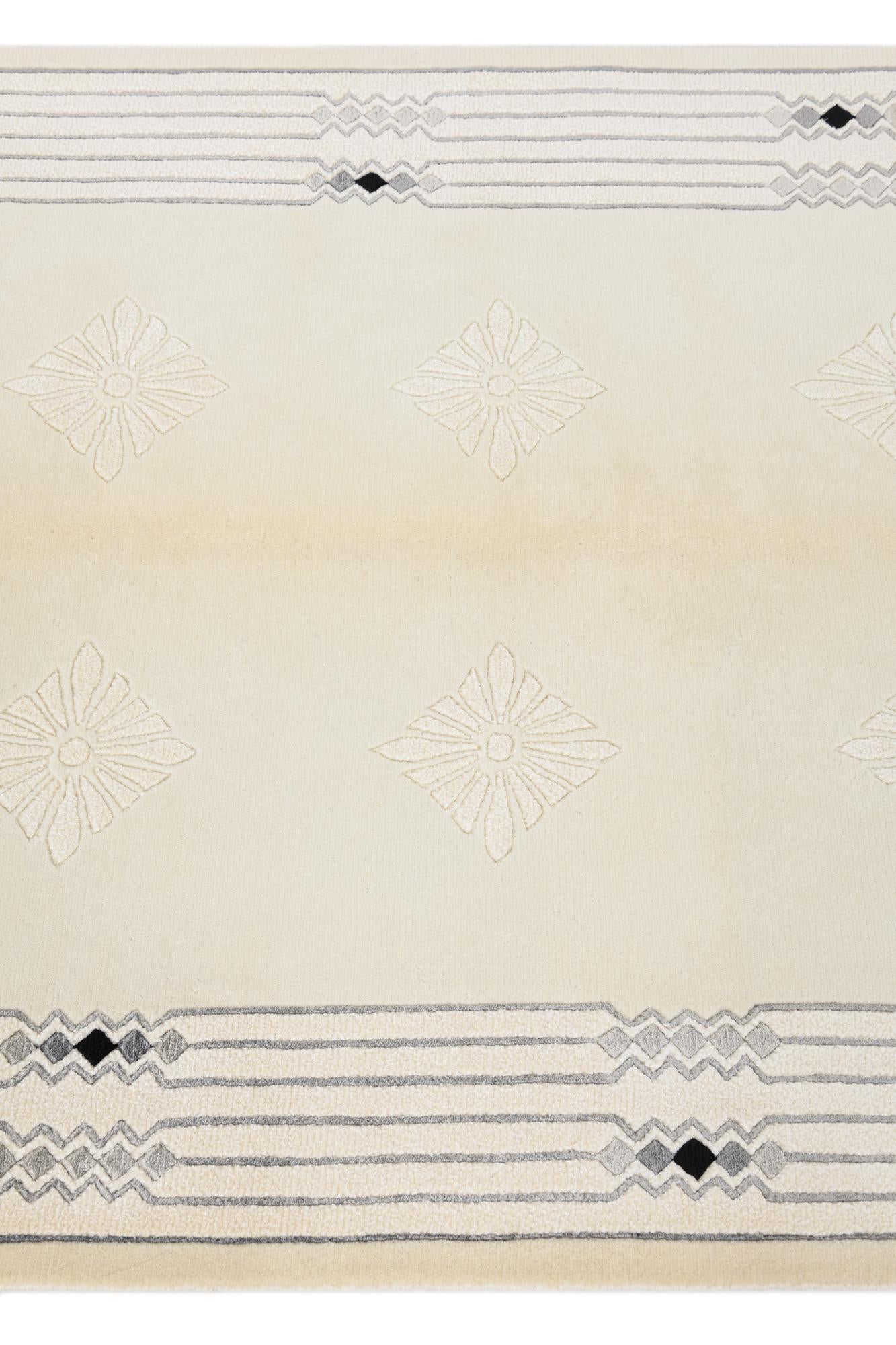 3' 11 x 6' 1 Hand Knotted Darya Wool Rug