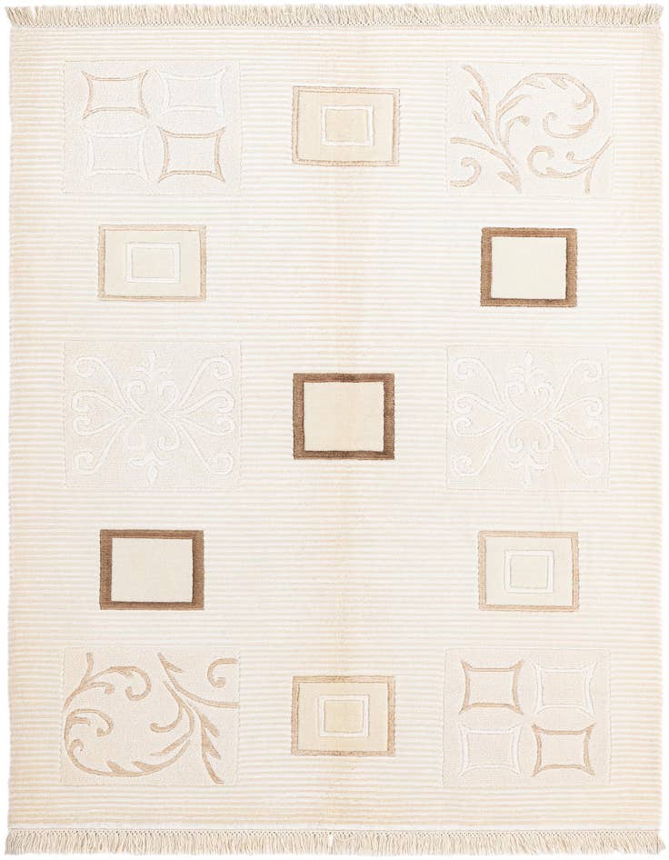 Detail image of 4' 1 x 6' Hand Knotted Darya Wool Rug