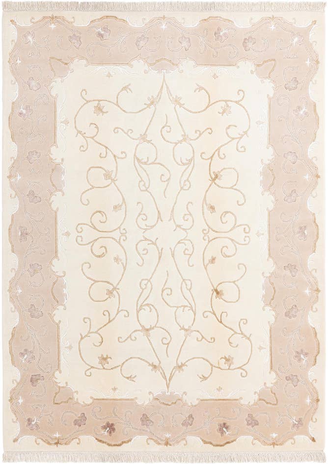 Detail image of 5' 7 x 7' 9 Hand Knotted Darya Wool Rug