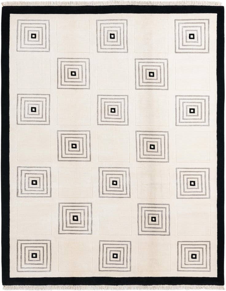 Detail image of 5' 6 x 7' 10 Hand Knotted Darya Wool Rug
