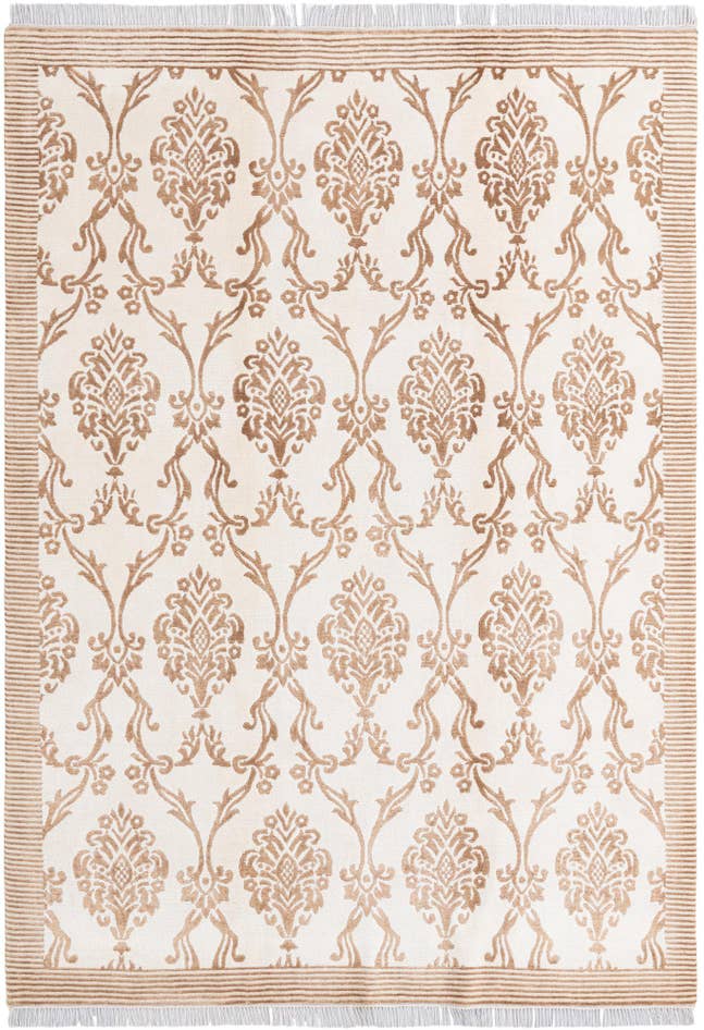 Detail image of 5' 10 x 8' 2 Hand Knotted Darya Wool Rug