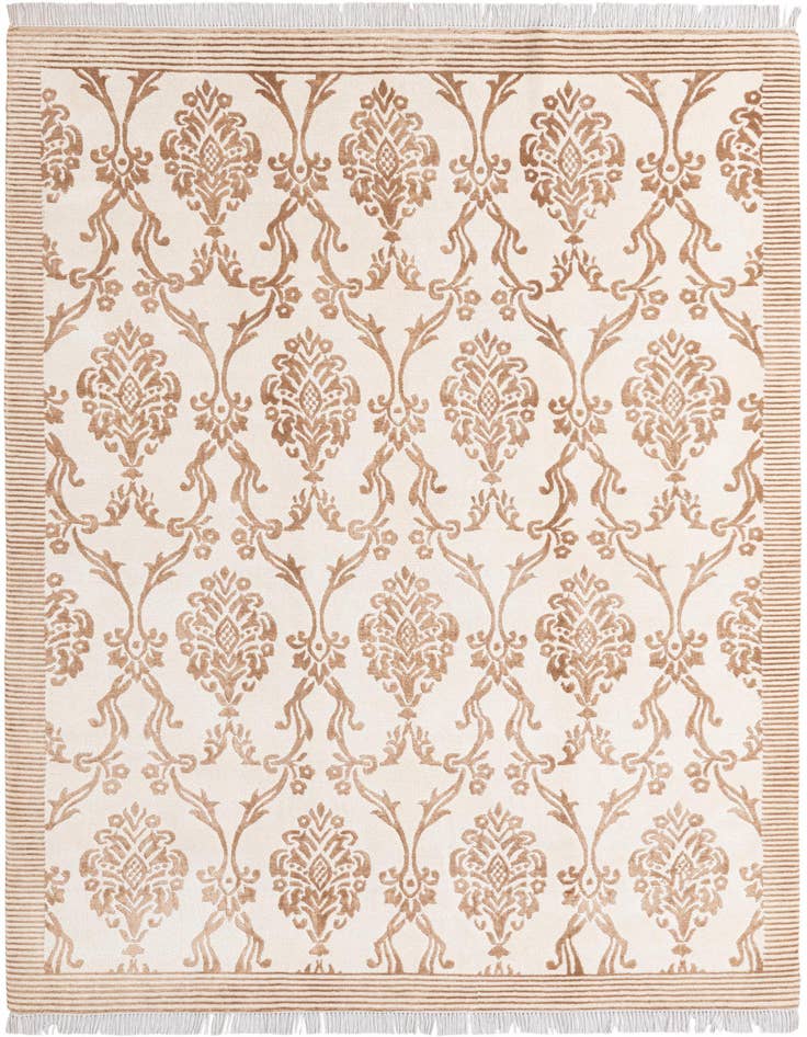 Detail image of 5' 9 x 8' 2 Hand Knotted Darya Wool Rug