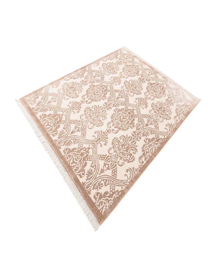 Detail image of 5' 9 x 8'  Hand Knotted Darya Wool Rug