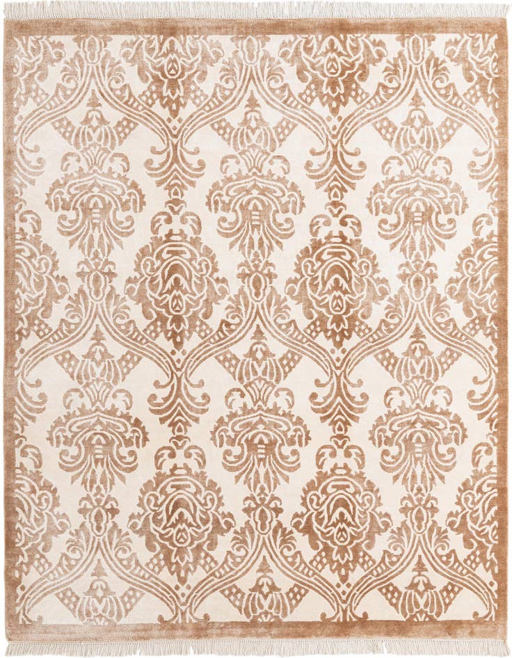 Detail image of 5' 9 x 8' Hand Knotted Darya Wool Rug