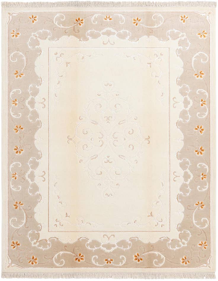 Detail image of 5' 7 x 8' Hand Knotted Darya Wool Rug