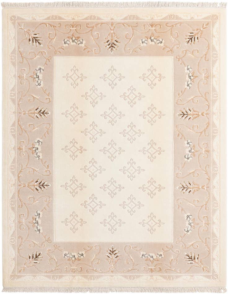 Detail image of 5' 7 x 8' Hand Knotted Darya Wool Rug
