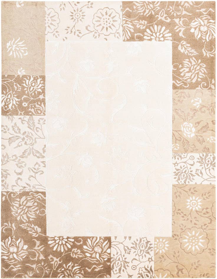 Detail image of 5' 9 x 8' Hand Knotted Darya Wool Rug