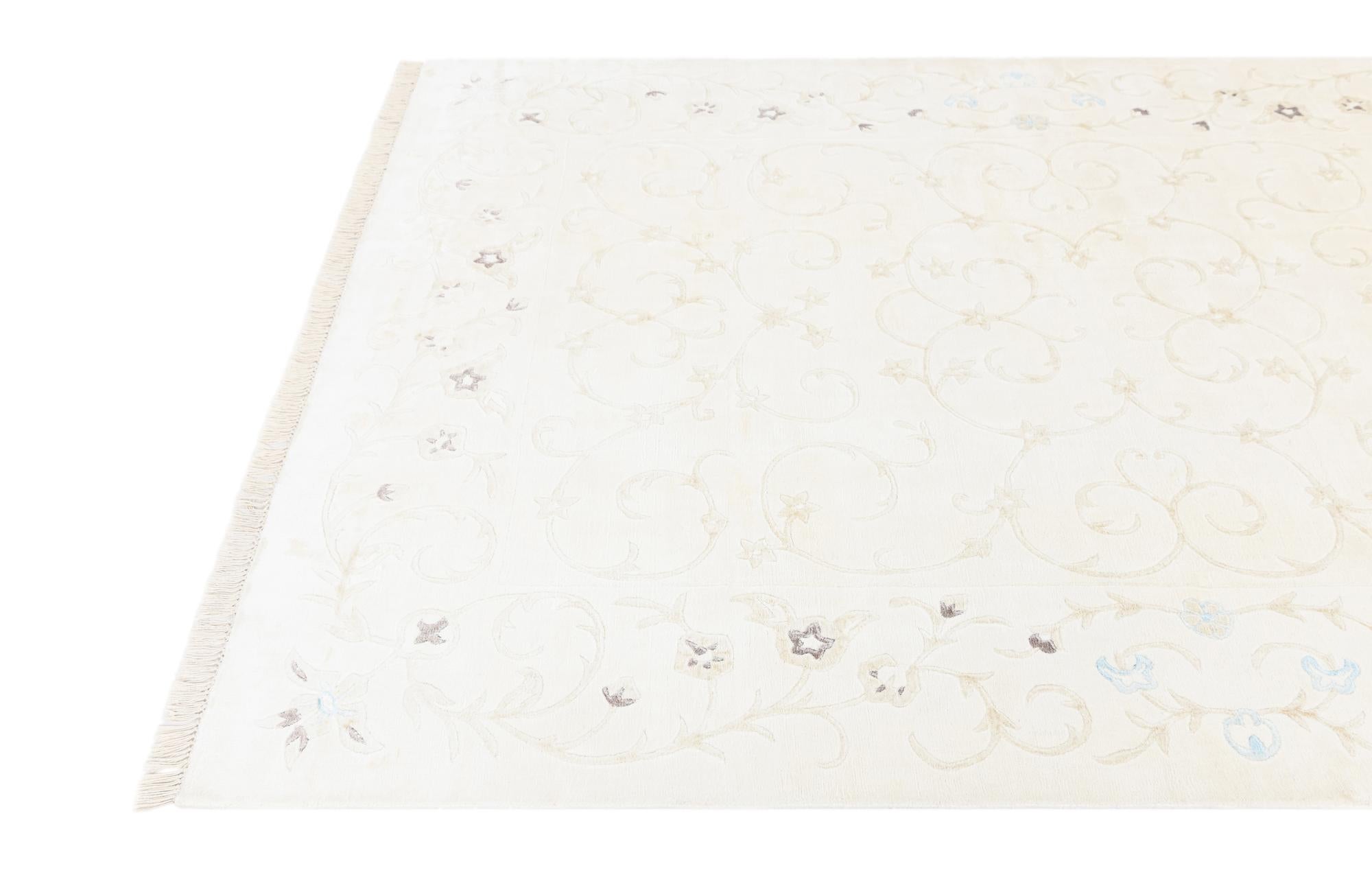 5' 7 x 7' 10 Hand Knotted Darya Wool Rug