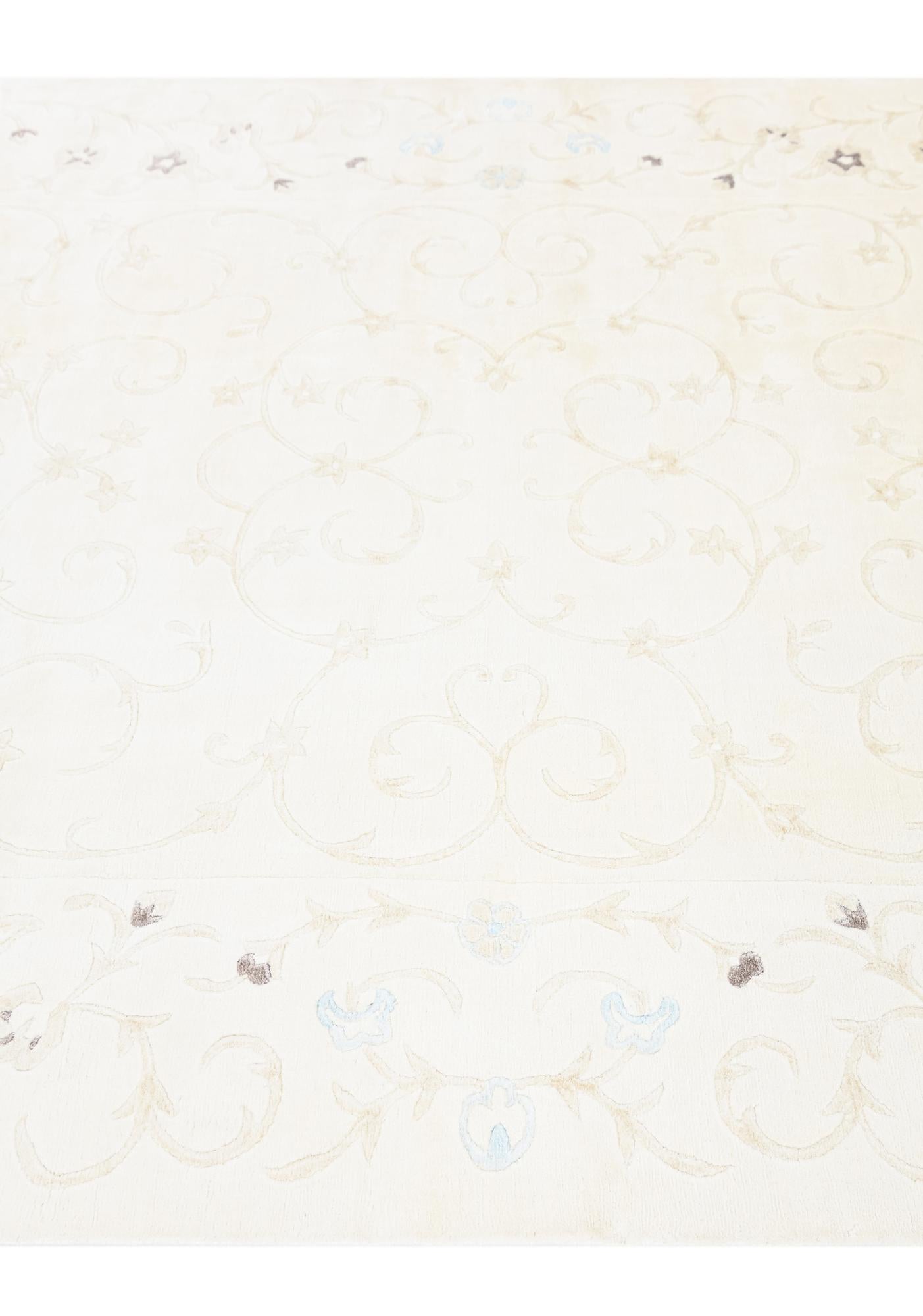 5' 7 x 7' 10 Hand Knotted Darya Wool Rug