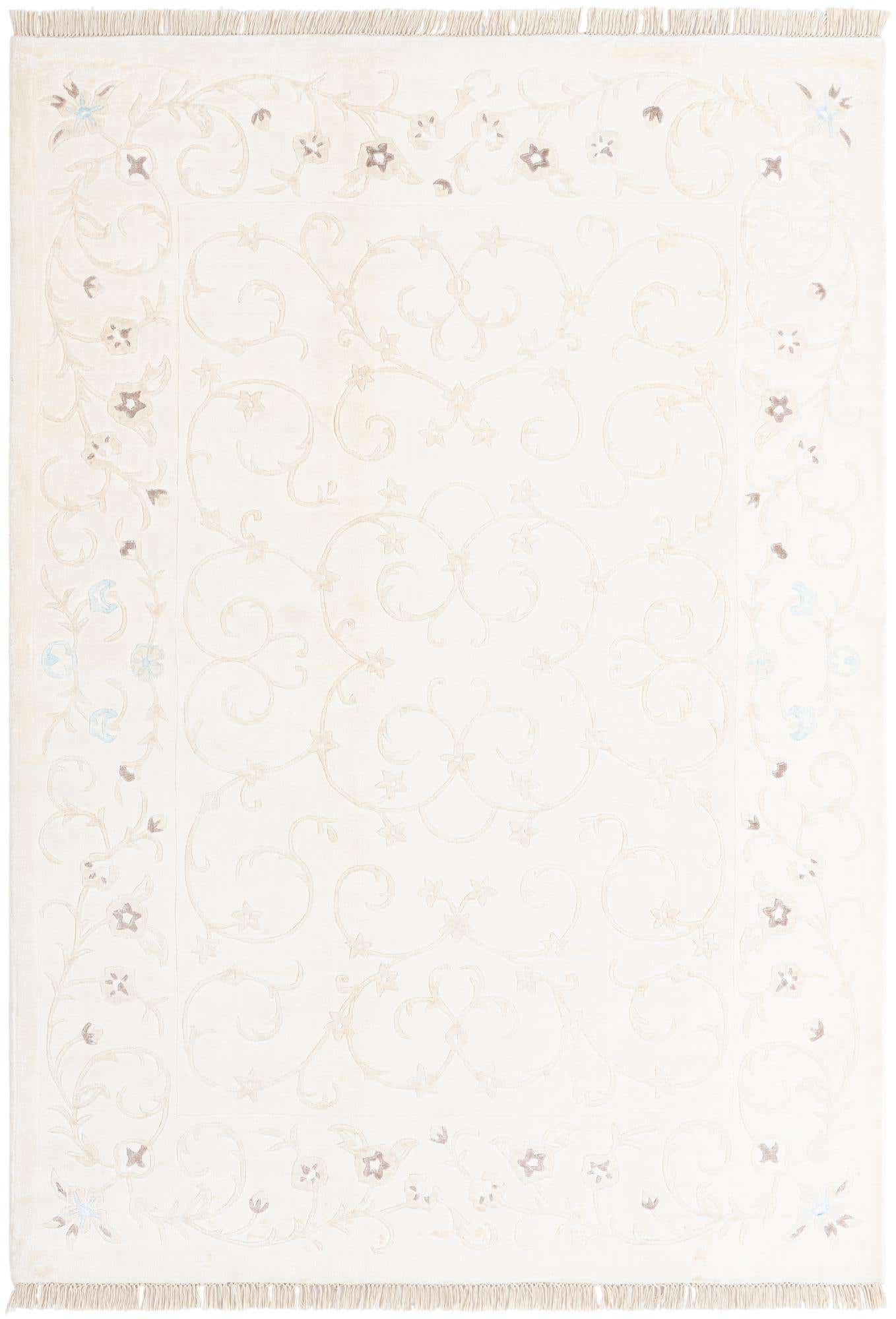 5' 7 x 7' 10 Hand Knotted Darya Wool Rug