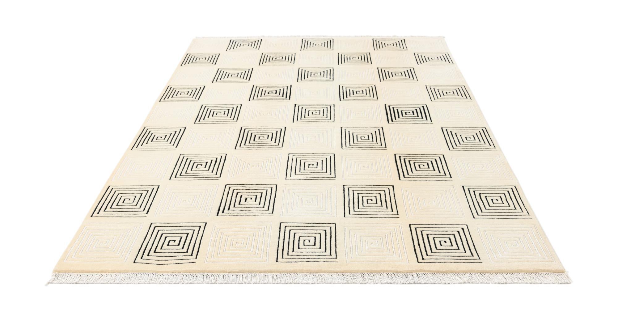 5' 7 x 8' Hand Knotted Darya Wool Rug