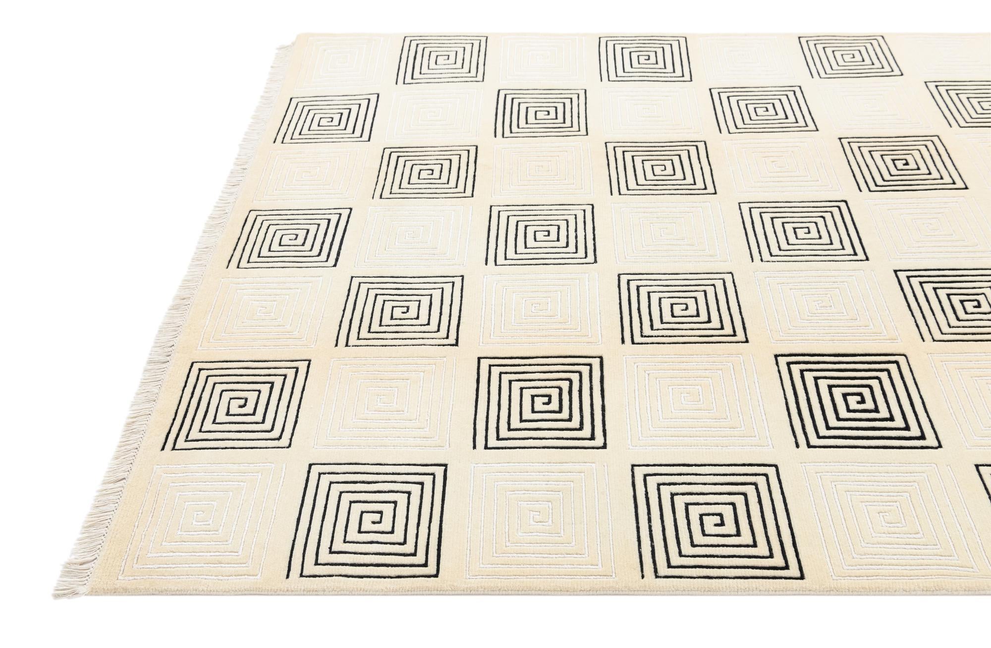 5' 7 x 8' Hand Knotted Darya Wool Rug