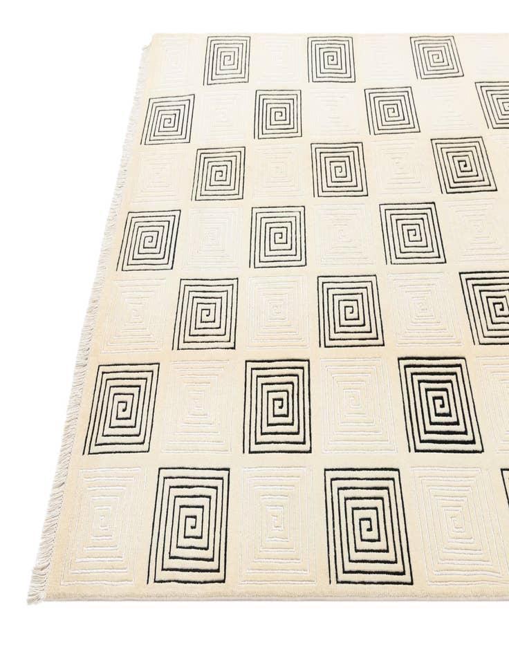 Detail image of 5' 7 x 8'  Hand Knotted Darya Wool Rug