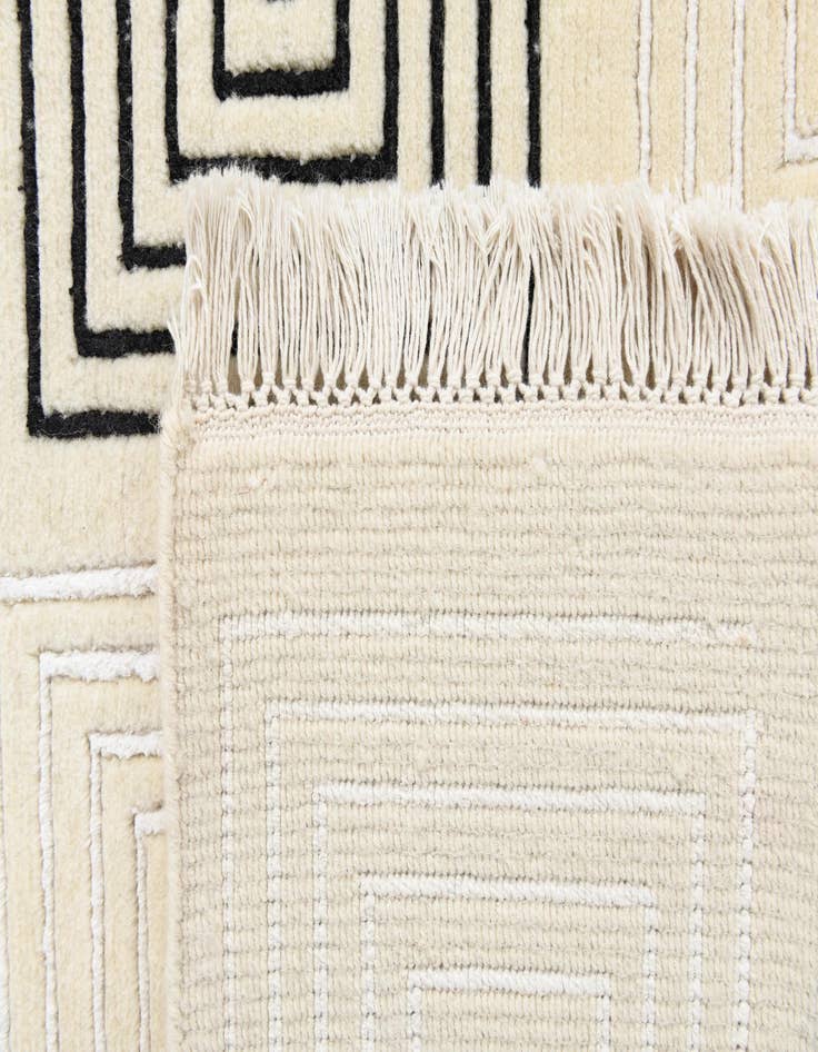 Detail image of 5' 7 x 8'  Hand Knotted Darya Wool Rug