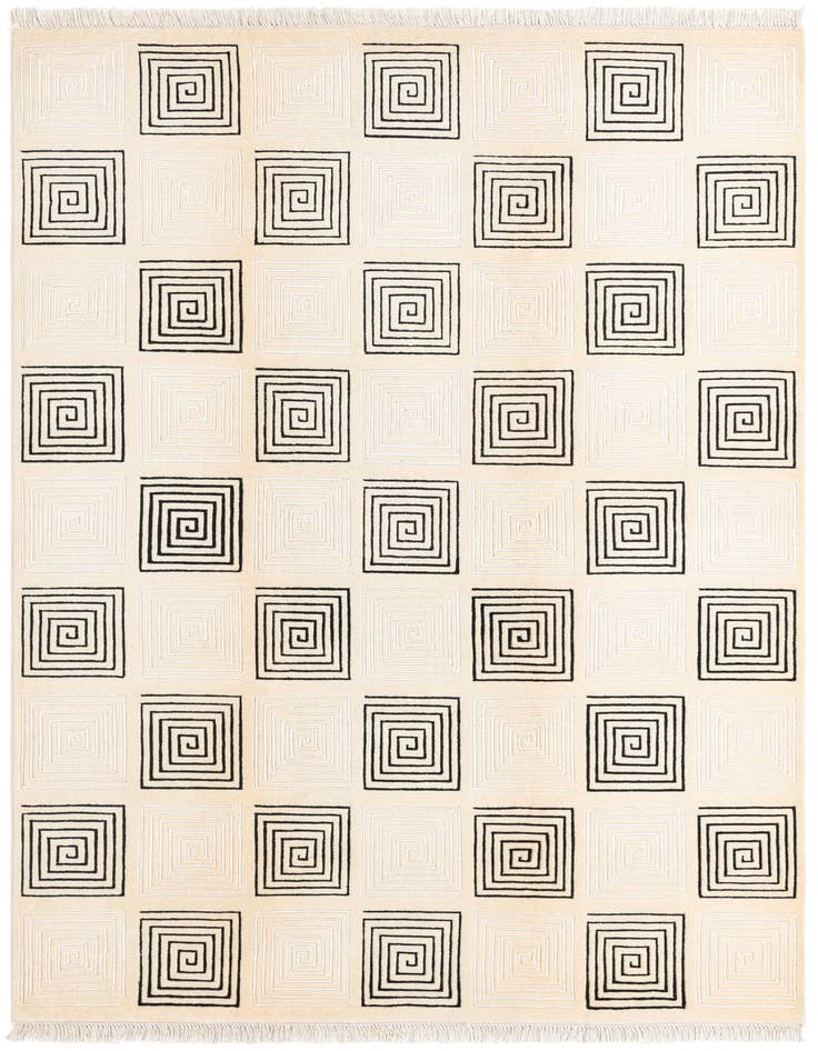 Detail image of 5' 7 x 8' Hand Knotted Darya Wool Rug