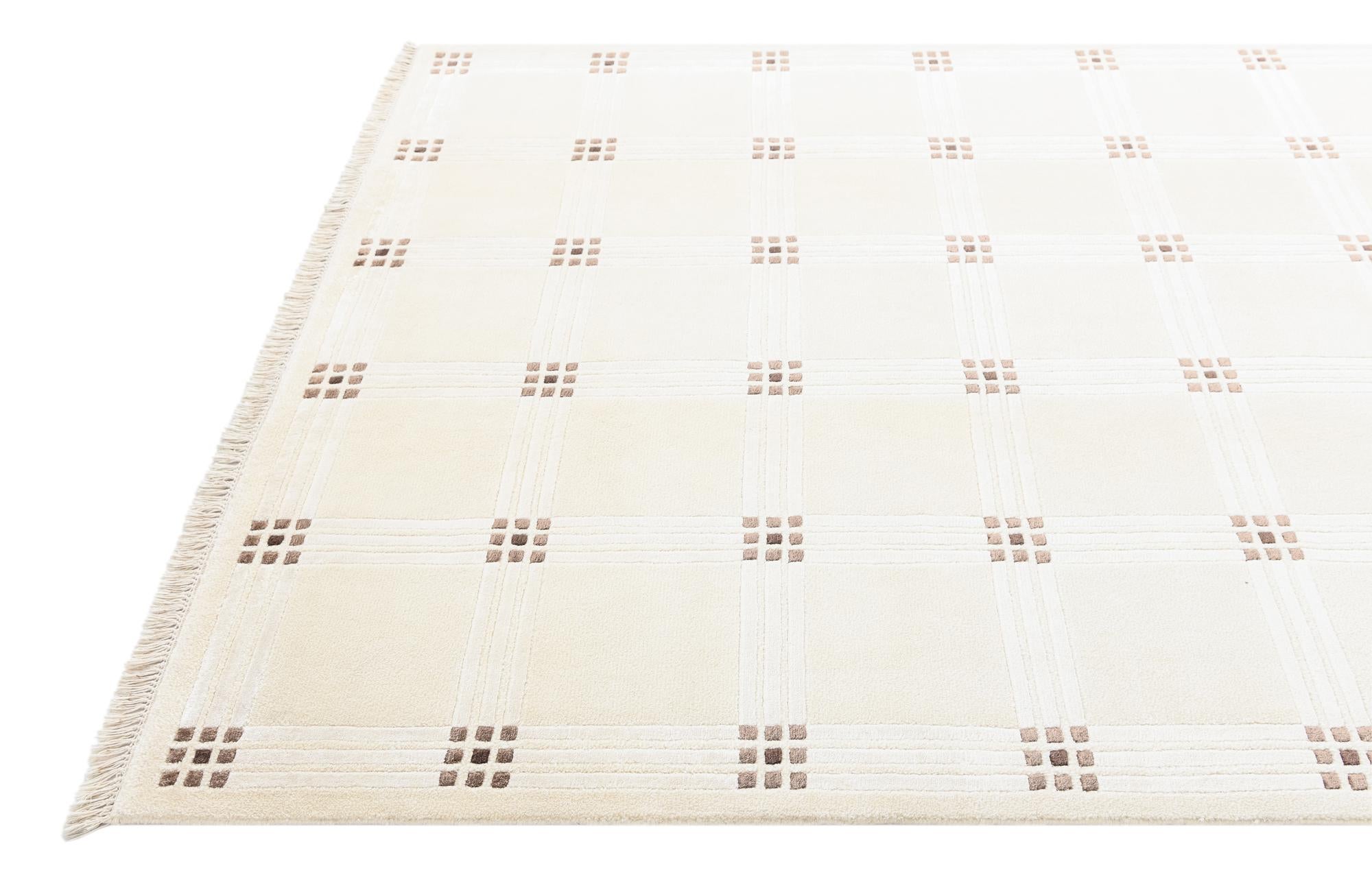 5' 8 x 8' Hand Knotted Darya Wool Rug