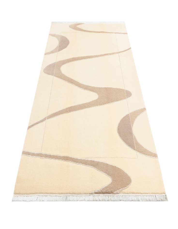 Detail image of 5' 8 x 8'  Hand Knotted Darya Wool Rug