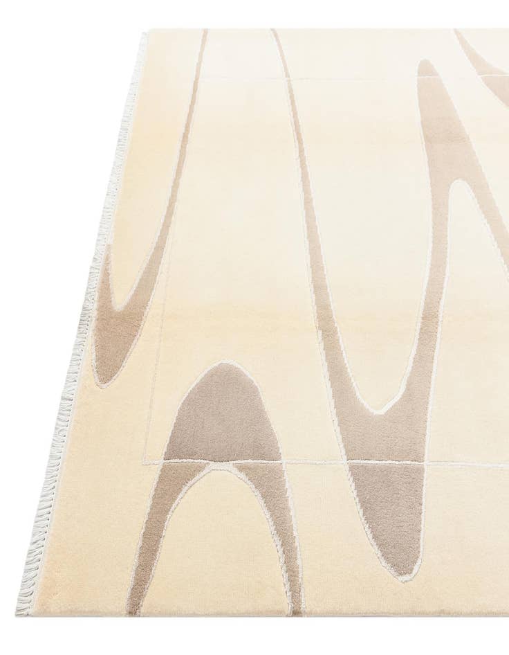 Detail image of 5' 8 x 8'  Hand Knotted Darya Wool Rug