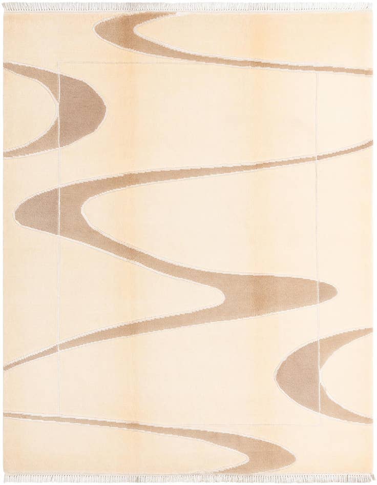 Detail image of 5' 8 x 8' Hand Knotted Darya Wool Rug