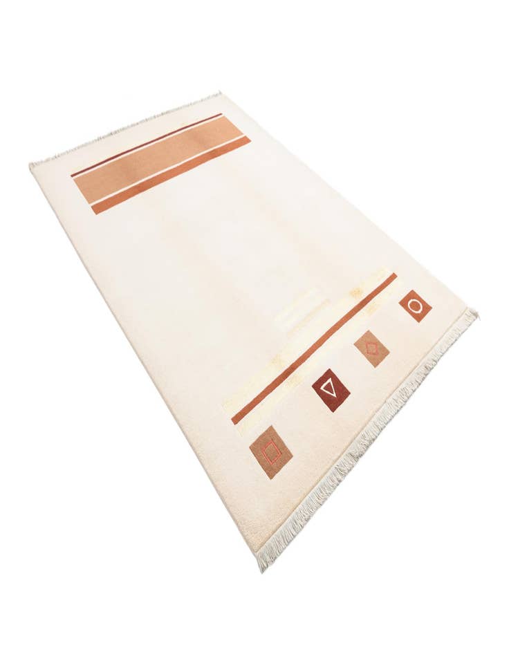 Detail image of 5' 8 x 7' 11  Hand Knotted Darya Wool Rug