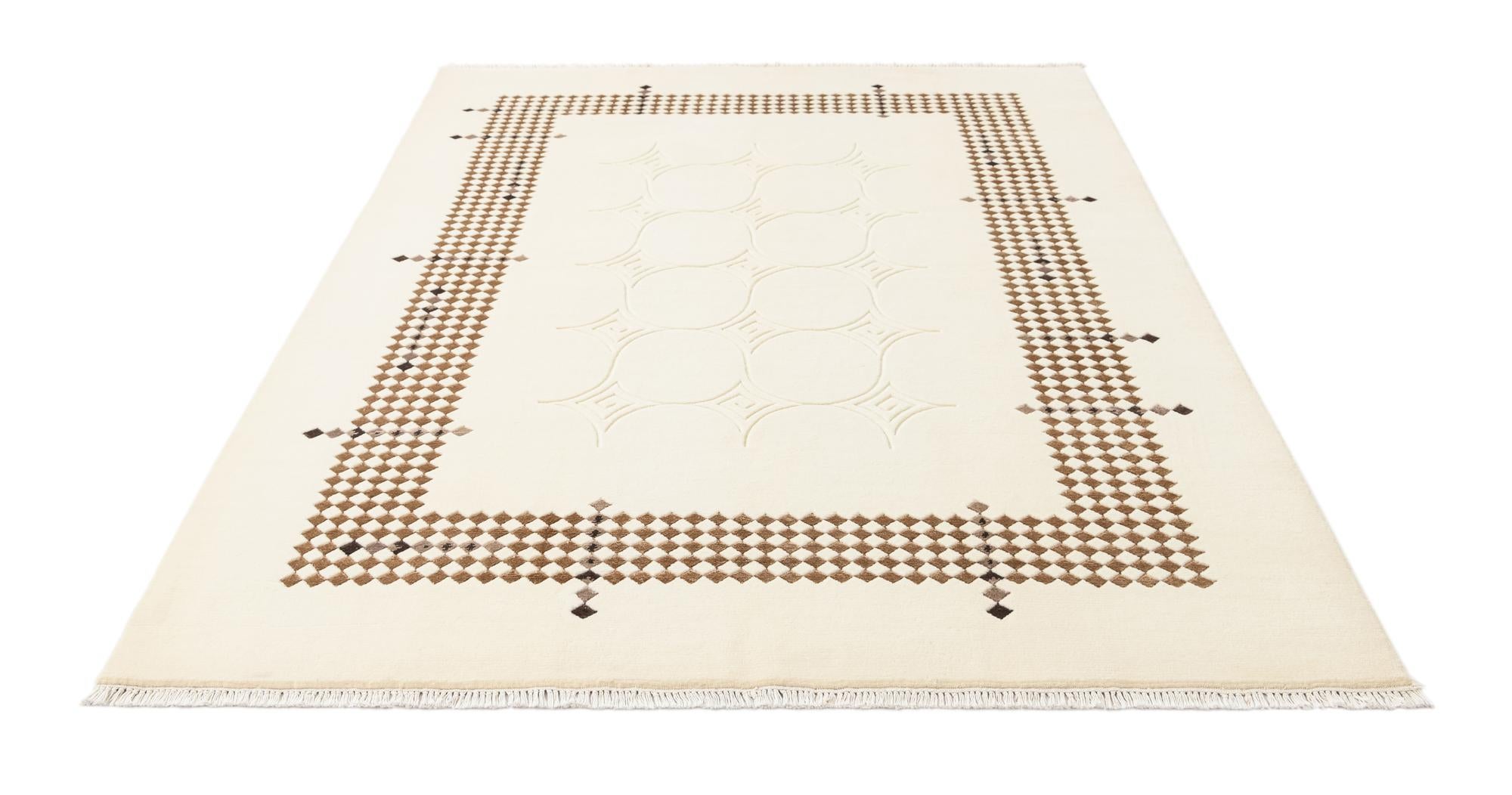 5' 7 x 7' 10 Hand Knotted Darya Wool Rug