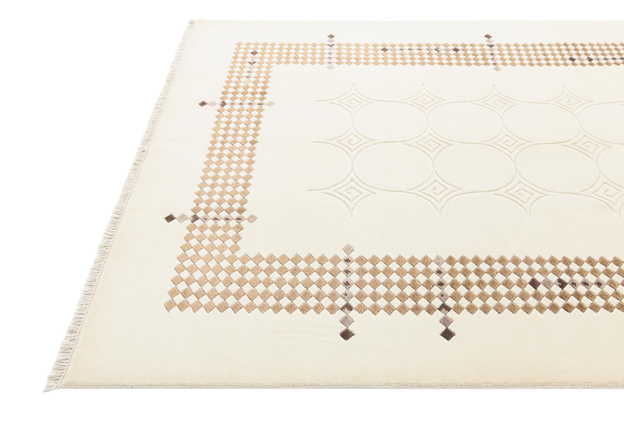 5' 7 x 7' 10 Hand Knotted Darya Wool Rug