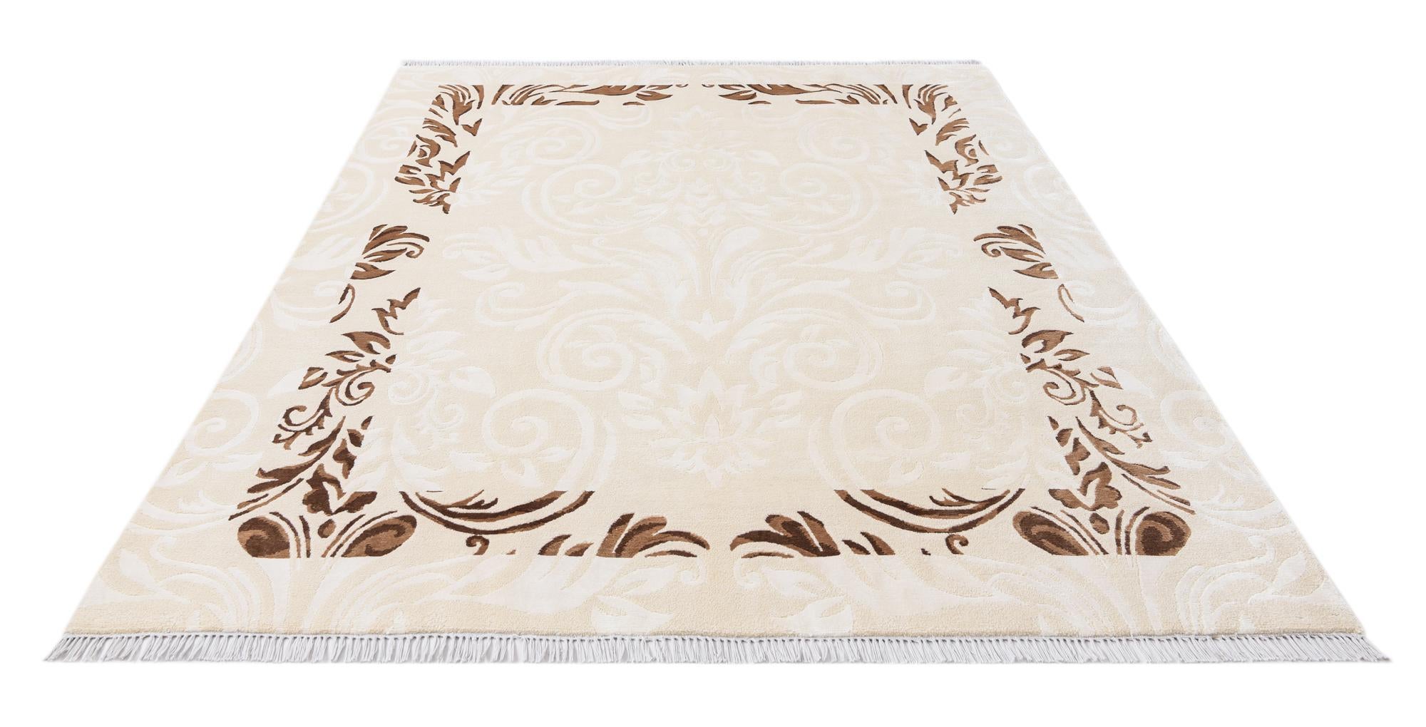5' 8 x 8' Hand Knotted Darya Wool Rug