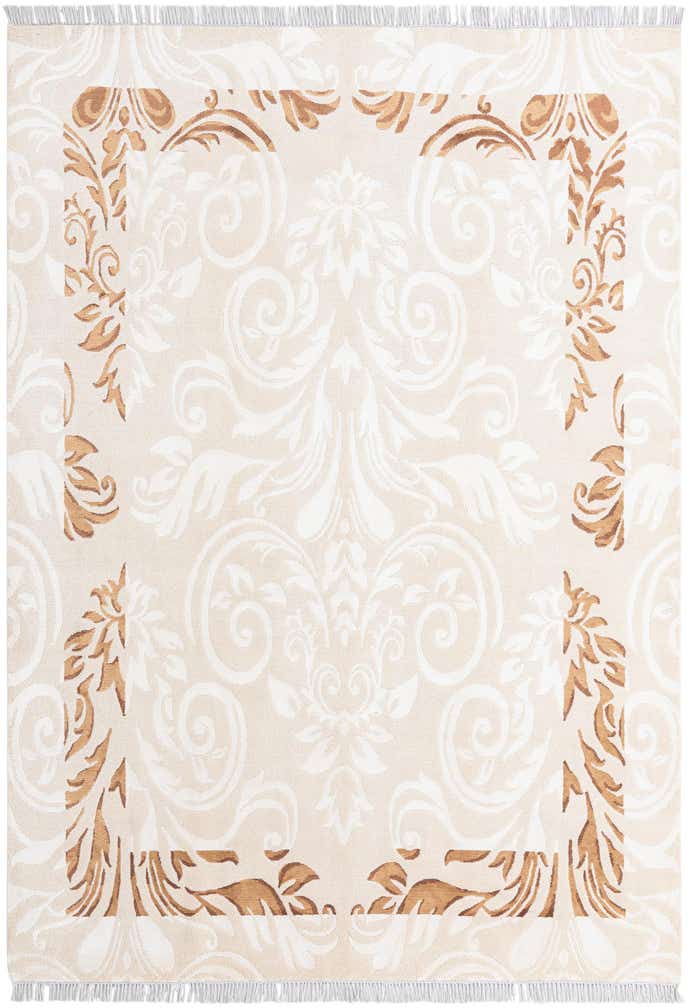 5' 8 x 8' Hand Knotted Darya Wool Rug