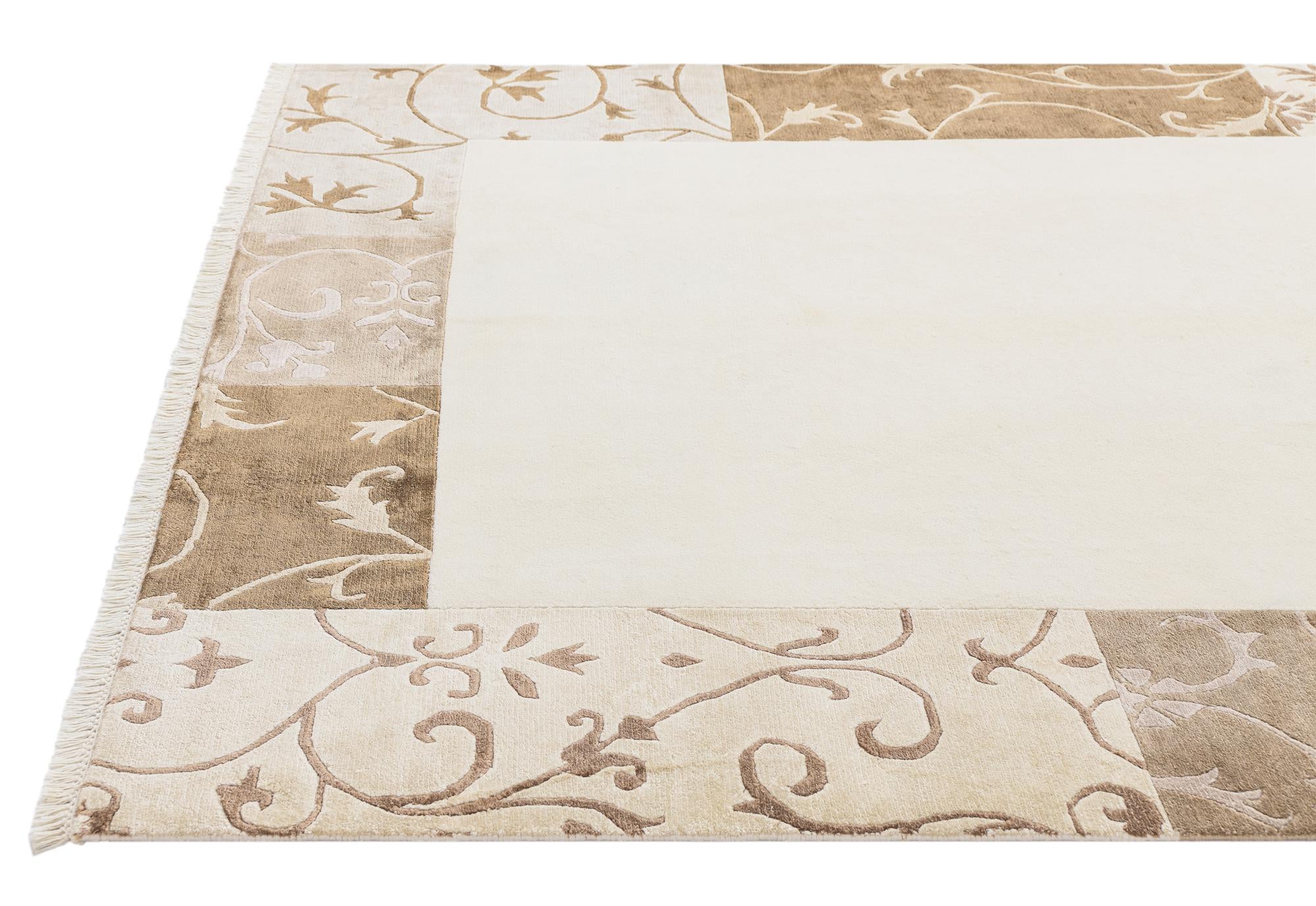 5' 7 x 7' 10 Hand Knotted Darya Wool Rug