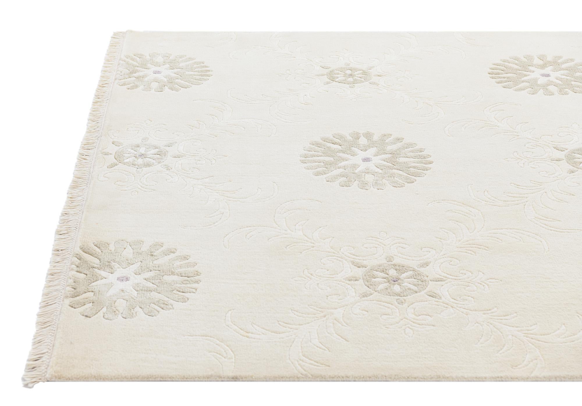 5' 7 x 8' Hand Knotted Darya Wool Rug