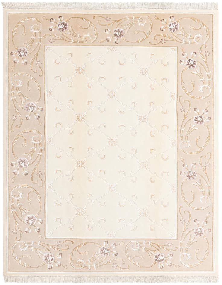 Detail image of 5' 7 x 8' Hand Knotted Darya Wool Rug