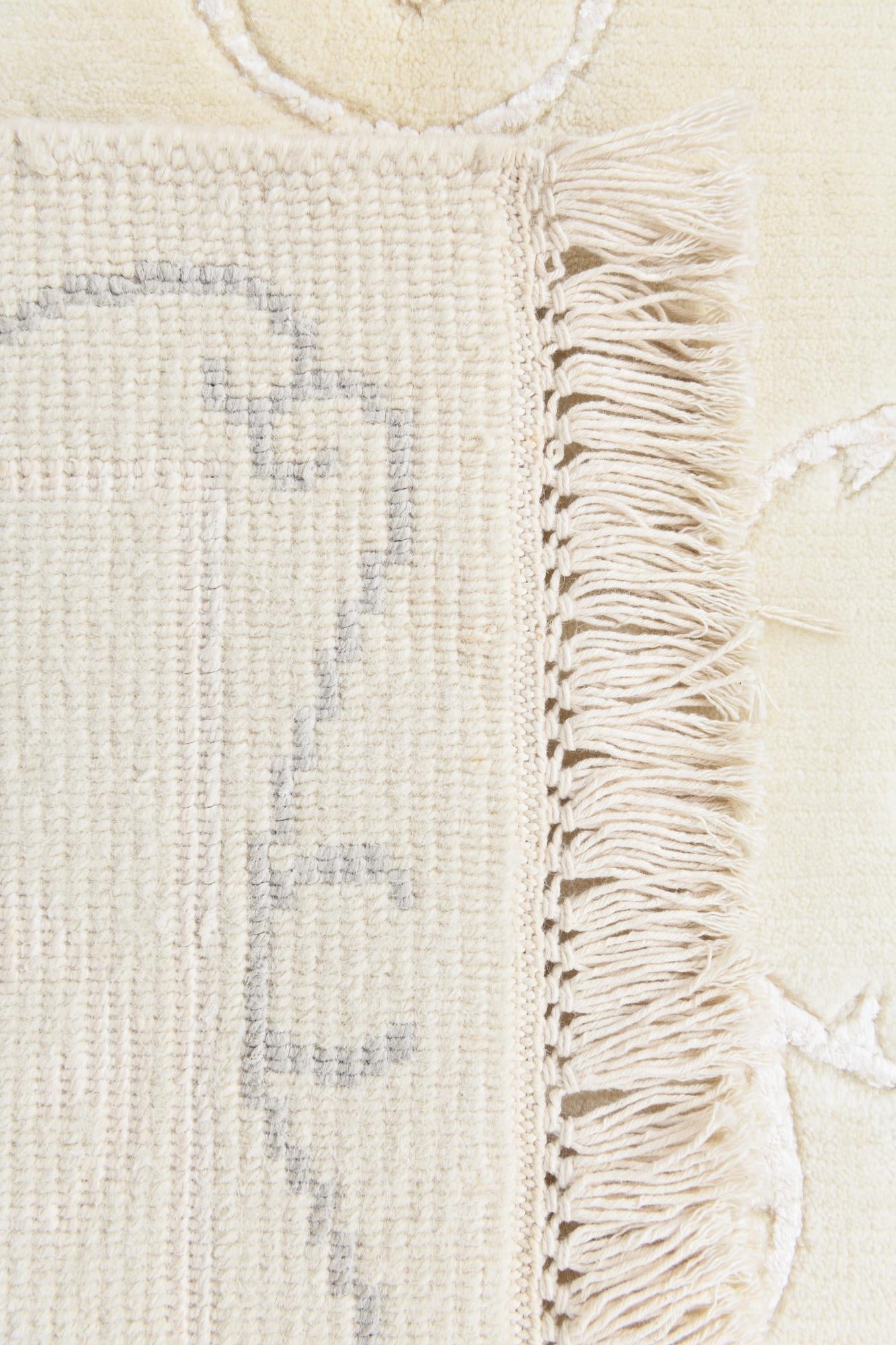 4' 11 x 6' 7 Hand Knotted Darya Wool Rug